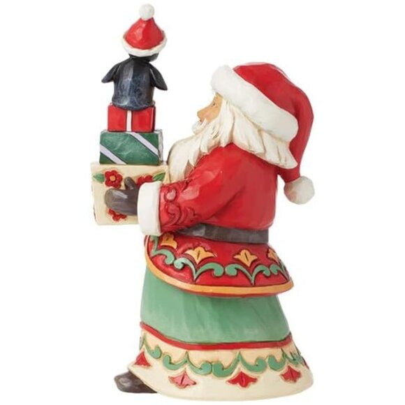 Jim Shore Heartwood Creek Santa with Presents and a Penguin Pint-Sized Figurine - Picture 4 of 5